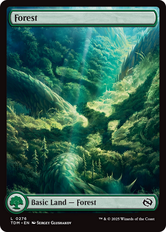 Forest (0276) (TDM-276) - Tarkir: Dragonstorm Foil - Premium MTG Single from Wizards of the Coast - Just $0.18! Shop now at Game Crave Tournament Store