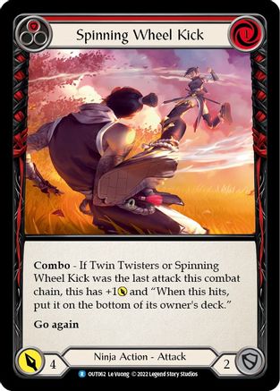 Spinning Wheel Kick (Red) (OUT062) - Outsiders Rainbow Foil