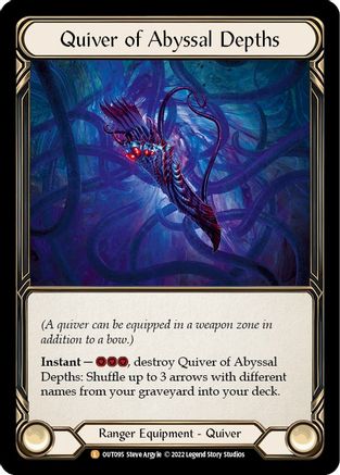 Quiver of Abyssal Depths (OUT095) - Outsiders Rainbow Foil