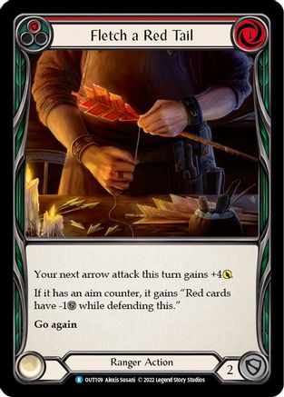 Fletch a Red Tail (Red) (OUT109) - Outsiders Rainbow Foil