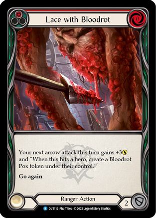 Lace with Bloodrot (Red) (OUT112) - Outsiders Rainbow Foil