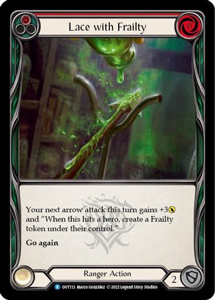 Lace with Frailty (Red) (OUT113) - Outsiders Rainbow Foil