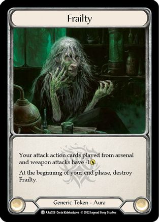 Frailty (ARA028) - Blitz Deck: Outsiders - Arakni