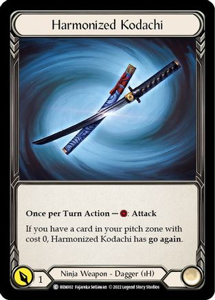 Harmonized Kodachi (BEN002) - Blitz Deck: Outsiders - Benji