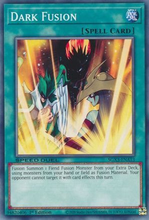 Dark Fusion (SGX3-ENA13) - Speed Duel GX: Duelists of Shadows 1st Edition - Premium Yugioh Single from Konami - Just $0.26! Shop now at Game Crave Tournament Store