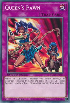 Queen's Pawn (SGX3-END19) - Speed Duel GX: Duelists of Shadows 1st Edition - Premium Yugioh Single from Konami - Just $0.25! Shop now at Game Crave Tournament Store
