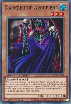 Darkbishop Archfiend (SGX3-ENE07) - Speed Duel GX: Duelists of Shadows 1st Edition - Premium Yugioh Single from Konami - Just $0.23! Shop now at Game Crave Tournament Store