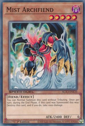 Mist Archfiend (SGX3-ENE10) - Speed Duel GX: Duelists of Shadows 1st Edition - Premium Yugioh Single from Konami - Just $0.24! Shop now at Game Crave Tournament Store