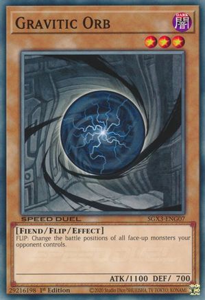 Gravitic Orb (SGX3-ENG07) - Speed Duel GX: Duelists of Shadows 1st Edition - Premium Yugioh Single from Konami - Just $0.24! Shop now at Game Crave Tournament Store