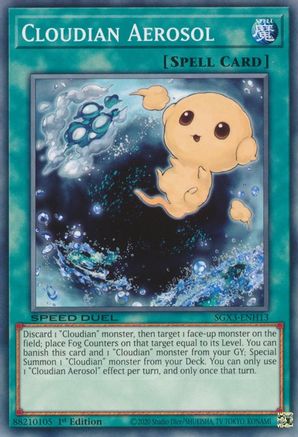 Cloudian Aerosol (SGX3-ENH13) - Speed Duel GX: Duelists of Shadows 1st Edition - Premium Yugioh Single from Konami - Just $0.23! Shop now at Game Crave Tournament Store