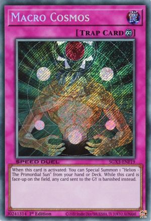Macro Cosmos (Secret Rare) (SGX3-ENF19) - Speed Duel GX: Duelists of Shadows 1st Edition - Premium Yugioh Single from Konami - Just $1.51! Shop now at Game Crave Tournament Store