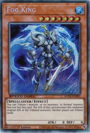Fog King (Secret Rare) (SGX3-ENH01) - Speed Duel GX: Duelists of Shadows 1st Edition - Premium Yugioh Single from Konami - Just $0.68! Shop now at Game Crave Tournament Store