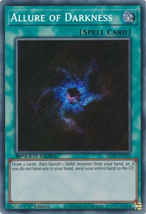 Allure of Darkness (Secret Rare) (SGX3-ENI30) - Speed Duel GX: Duelists of Shadows 1st Edition - Premium Yugioh Single from Konami - Just $2.34! Shop now at Game Crave Tournament Store