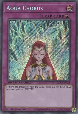 Aqua Chorus (Secret Rare) (SGX3-ENI34) - Speed Duel GX: Duelists of Shadows 1st Edition - Premium Yugioh Single from Konami - Just $0.26! Shop now at Game Crave Tournament Store
