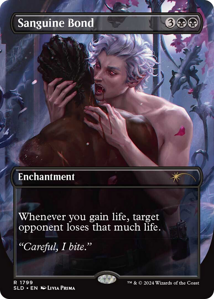 Sanguine Bond (SLD-1799) - Secret Lair Drop (Borderless) Foil - Premium MTG Single from Wizards of the Coast - Just $0! Shop now at Game Crave Tournament Store