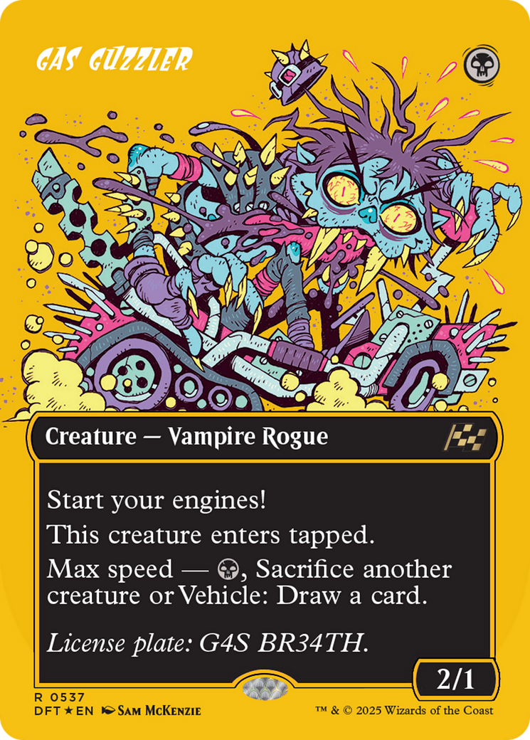 Gas Guzzler (Borderless) (First-Place Foil) (DFT-537) - Aetherdrift Foil - Premium MTG Single from Wizards of the Coast - Just $1.19! Shop now at Game Crave Tournament Store