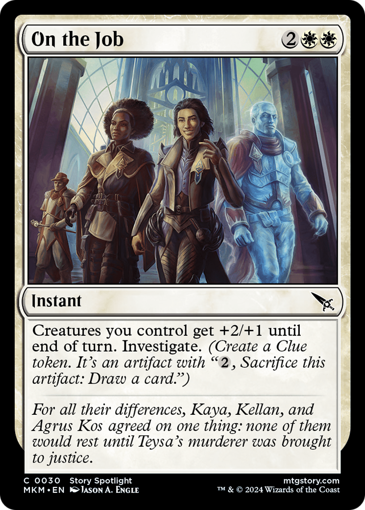 On the Job (MKM-030) - Murders at Karlov Manor - Premium MTG Single from Wizards of the Coast - Just $0.25! Shop now at Game Crave Tournament Store