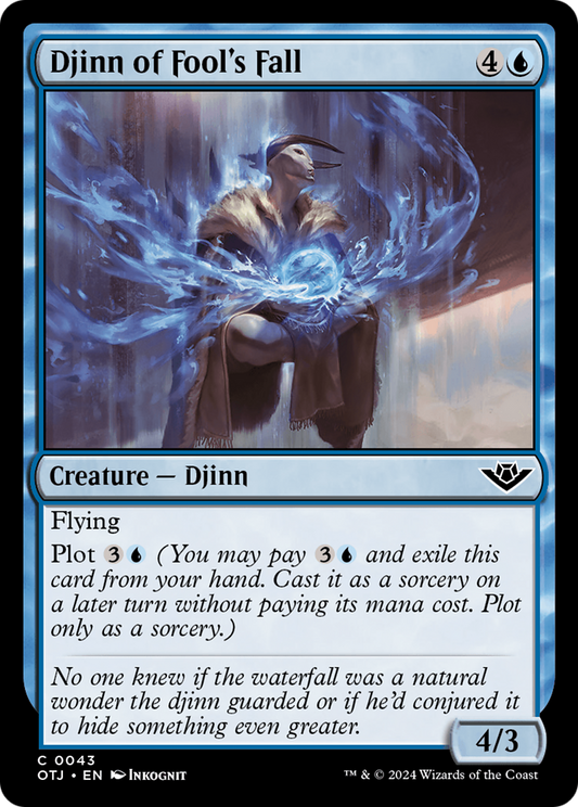 Djinn of Fool's Fall (OTJ-043) - Outlaws of Thunder Junction - Premium MTG Single from Wizards of the Coast - Just $0.25! Shop now at Game Crave Tournament Store