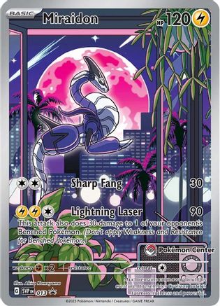 Miraidon (Pokemon Center Exclusive) 13 - SV Scarlet & Violet Promo Cards Holofoil