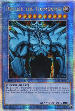 Obelisk the Tormentor (Quarter Century Secret Rare) (LC01-EN001) - Legendary Collection: 25th Anniversary Edition Limited - Premium Yugioh Single from Konami - Just $9.54! Shop now at Game Crave Tournament Store
