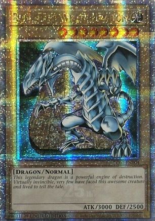 Blue-Eyes White Dragon (Quarter Century Secret Rare) (LC01-EN004) - Legendary Collection: 25th Anniversary Edition Limited - Premium Yugioh Single from Konami - Just $10.60! Shop now at Game Crave Tournament Store