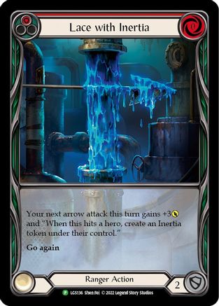 Lace with Inertia (Red) (LGS136) - Flesh and Blood: Promo Cards Rainbow Foil