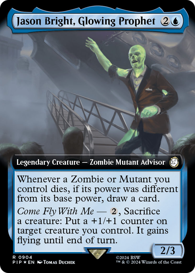 Jason Bright, Glowing Prophet (PIP-904) - Fallout: (Extended Art) - Premium MTG Single from Wizards of the Coast - Just $1.19! Shop now at Game Crave Tournament Store