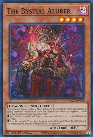The Bystial Aluber (CYAC-EN008) - Cyberstorm Access 1st Edition - Premium Yugioh Single from Konami - Just $0.26! Shop now at Game Crave Tournament Store
