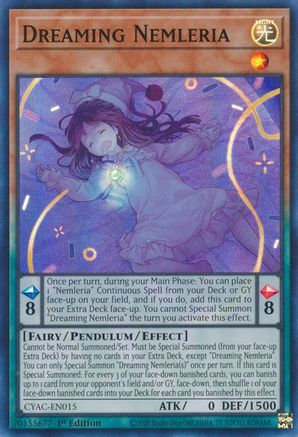 Dreaming Nemleria (CYAC-EN015) - Cyberstorm Access 1st Edition - Premium Yugioh Single from Konami - Just $0.34! Shop now at Game Crave Tournament Store