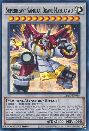 Superheavy Samurai Brave Masurawo (CYAC-EN039) - Cyberstorm Access 1st Edition - Premium Yugioh Single from Konami - Just $1.50! Shop now at Game Crave Tournament Store
