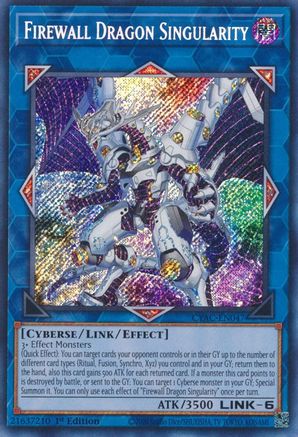 Firewall Dragon Singularity (CYAC-EN047) - Cyberstorm Access 1st Edition - Premium Yugioh Single from Konami - Just $0.85! Shop now at Game Crave Tournament Store