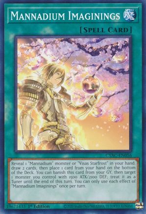 Mannadium Imaginings (CYAC-EN056) - Cyberstorm Access 1st Edition - Premium Yugioh Single from Konami - Just $0.25! Shop now at Game Crave Tournament Store