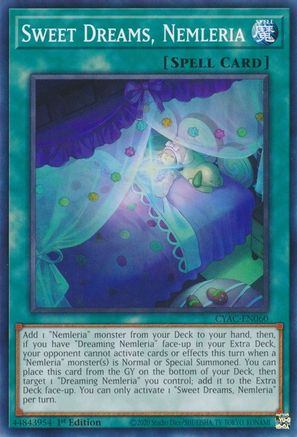 Sweet Dreams, Nemleria (CYAC-EN060) - Cyberstorm Access 1st Edition - Premium Yugioh Single from Konami - Just $0.25! Shop now at Game Crave Tournament Store
