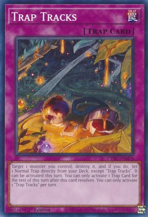 Trap Tracks (CYAC-EN078) - Cyberstorm Access 1st Edition - Premium Yugioh Single from Konami - Just $0.25! Shop now at Game Crave Tournament Store