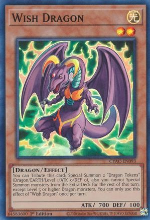 Wish Dragon (CYAC-EN093) - Cyberstorm Access 1st Edition - Premium Yugioh Single from Konami - Just $0.25! Shop now at Game Crave Tournament Store
