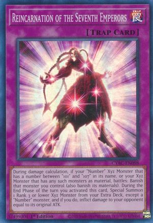 Reincarnation of the Seventh Emperors (CYAC-EN098) - Cyberstorm Access 1st Edition - Premium Yugioh Single from Konami - Just $0.25! Shop now at Game Crave Tournament Store