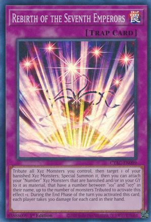 Rebirth of the Seventh Emperors (CYAC-EN099) - Cyberstorm Access 1st Edition - Premium Yugioh Single from Konami - Just $0.25! Shop now at Game Crave Tournament Store