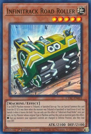 Infinitrack Road Roller (CYAC-EN022) - Cyberstorm Access 1st Edition - Premium Yugioh Single from Konami - Just $0.26! Shop now at Game Crave Tournament Store