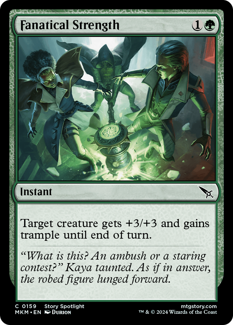 Fanatical Strength (MKM-159) - Murders at Karlov Manor Foil - Premium MTG Single from Wizards of the Coast - Just $0.25! Shop now at Game Crave Tournament Store