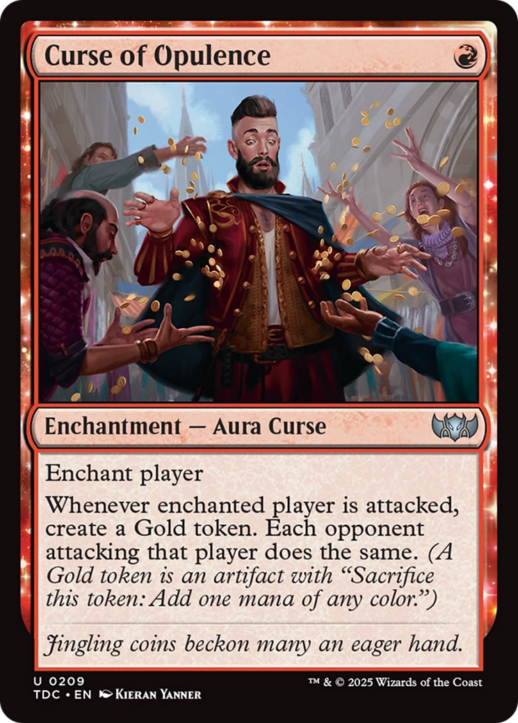 Curse of Opulence (TDC-209) - Tarkir: Dragonstorm Commander: (enchantment) - Premium MTG Single from Wizards of the Coast - Just $0.09! Shop now at Game Crave Tournament Store