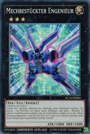 Mechquipped Angineer (German) - "Mechbestückter Engenieur" (AC14-DE004) - Advent Calendar 2014 (Adventskalender ZEXAL-Edition) Limited - Premium Yugioh Single from Konami - Just $4! Shop now at Game Crave Tournament Store