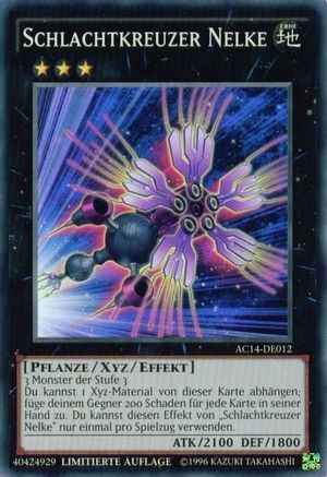 Battlecruiser Dianthus (German) - Schlachtkreuzer Nelke" (AC14-DE012) - Advent Calendar 2014 (Adventskalender ZEXAL-Edition) Limited - Premium Yugioh Single from Konami - Just $2.79! Shop now at Game Crave Tournament Store