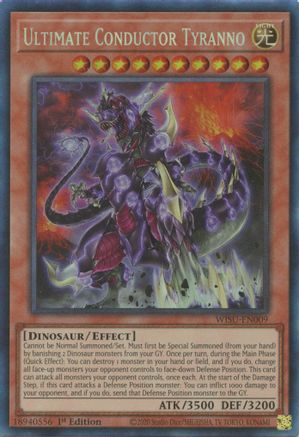 Ultimate Conductor Tyranno (CR) (WISU-EN009) - Wild Survivors 1st Edition - Premium Yugioh Single from Konami - Just $20.18! Shop now at Game Crave Tournament Store