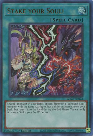 Stake your Soul! (WISU-EN023) - Wild Survivors 1st Edition - Premium Yugioh Single from Konami - Just $18.25! Shop now at Game Crave Tournament Store