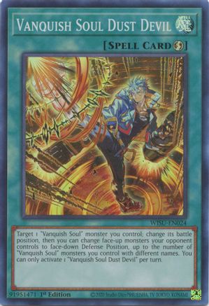 Vanquish Soul Dust Devil (WISU-EN024) - Wild Survivors 1st Edition - Premium Yugioh Single from Konami - Just $0.25! Shop now at Game Crave Tournament Store