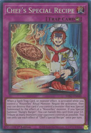 Chef's Special Recipe (CR) (WISU-EN040) - Wild Survivors 1st Edition - Premium Yugioh Single from Konami - Just $6.32! Shop now at Game Crave Tournament Store