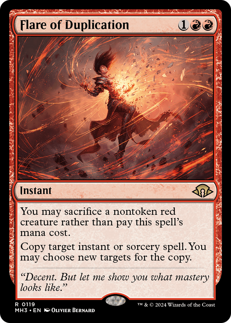 Flare of Duplication (MH3-119) - Modern Horizons 3 Foil - Premium MTG Single from Wizards of the Coast - Just $1.15! Shop now at Game Crave Tournament Store