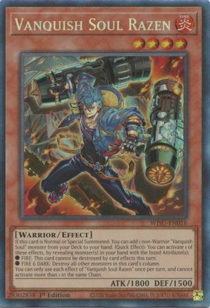 Vanquish Soul Razen (CR) (WISU-EN016) - Wild Survivors 1st Edition - Premium Yugioh Single from Konami - Just $59.90! Shop now at Game Crave Tournament Store