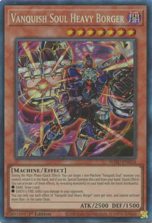 Vanquish Soul Heavy Borger (CR) (WISU-EN018) - Wild Survivors 1st Edition - Premium Yugioh Single from Konami - Just $42.98! Shop now at Game Crave Tournament Store