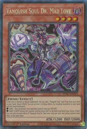Vanquish Soul Dr. Mad Love (CR) (WISU-EN019) - Wild Survivors 1st Edition - Premium Yugioh Single from Konami - Just $21.62! Shop now at Game Crave Tournament Store